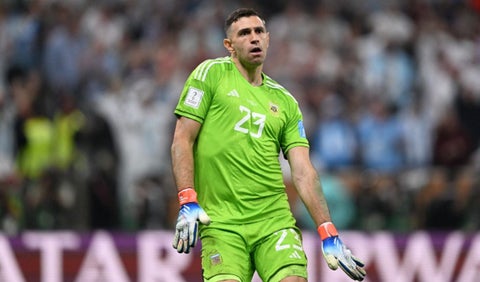 Dibu Martinez con la selección de Argentina