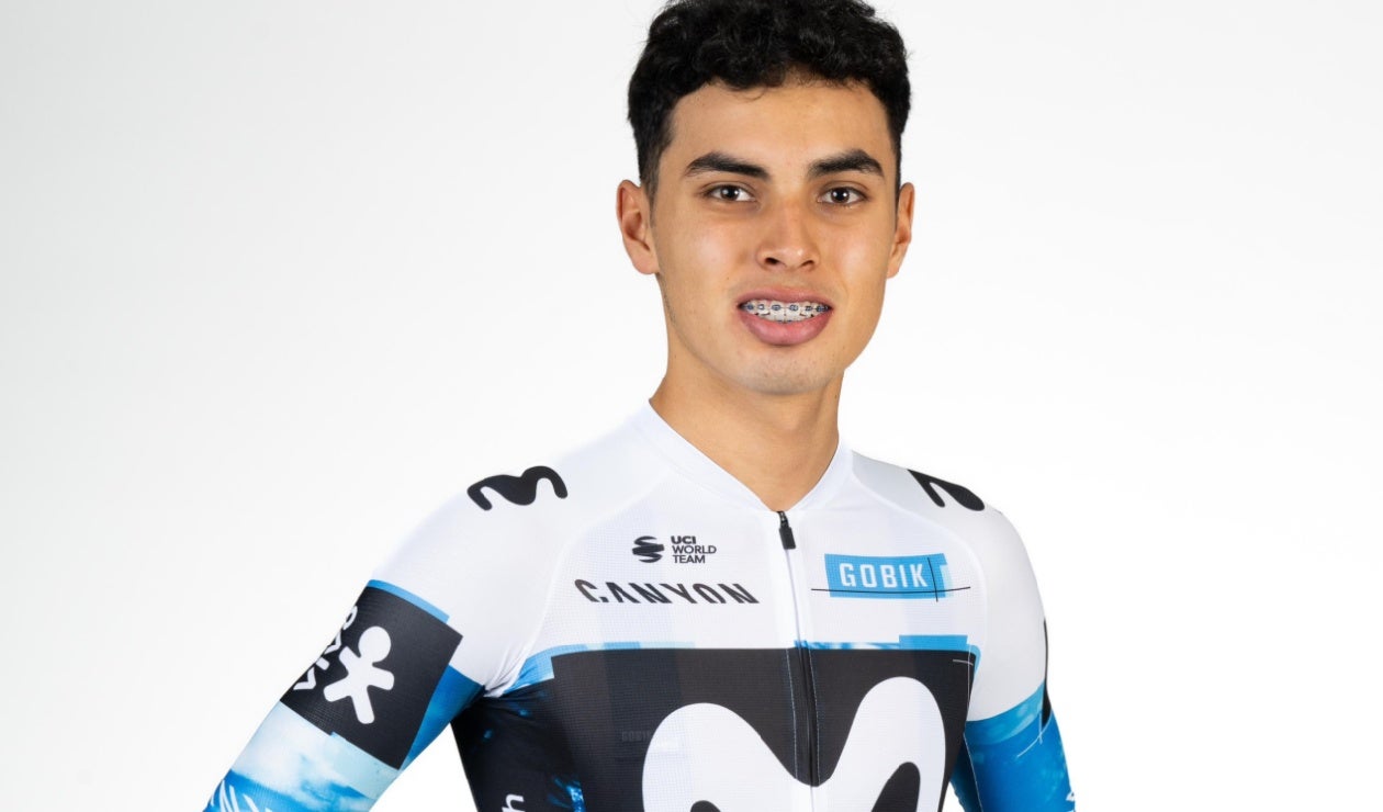 Diego Pëscador, ciclista colombiano en el Movistar Team