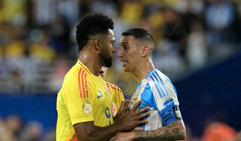 Ángel Di Maria y Miguel Ángel Borja