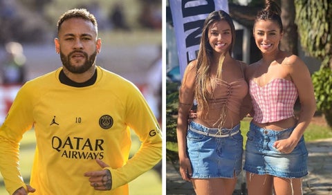 Neymar le propuso un trio a unas gemelas