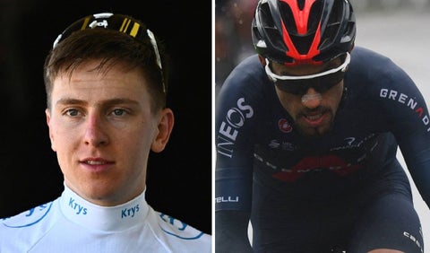 Tadej Pogacar y Daniel Felipe Martínez