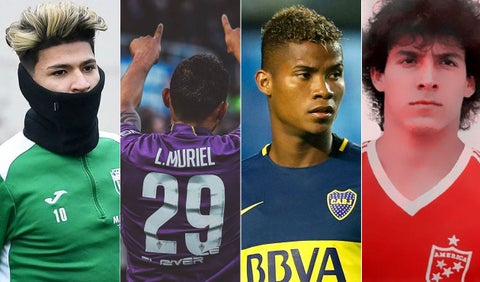 Jorge Carrascal, Luis Muriel, Wílmar Barrios y John Édison Castaño