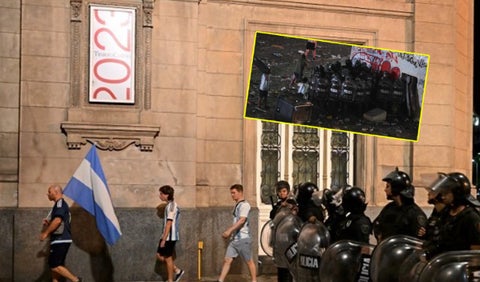 Disturbios en Buenos Aires tras celebración del mundial