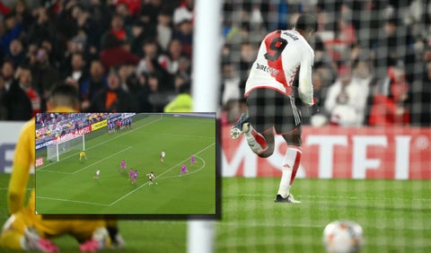 [Video] Miguel Borja está intratable: doblete con River en Copa Libertadores