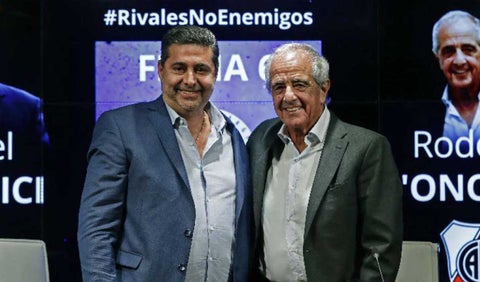 Daniel Angelici y Rodolfo D'Onofrio