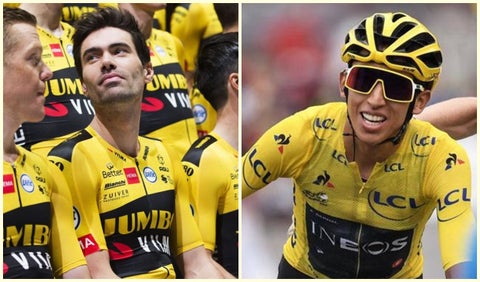Tom Dumoulin y Egan Bernal