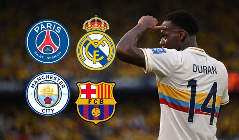 Jhon Durán y equipos de Europa