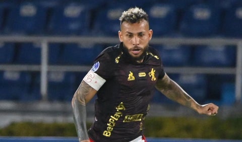 Duván Vergara con América en Copa Sudamericana