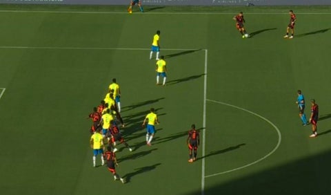 Era gol de Davinson: polémico gol anulado de Colombia ante Brasil