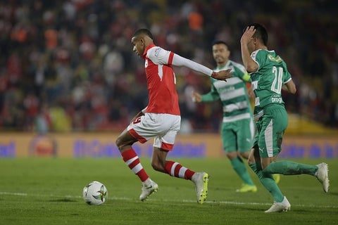 Dylan Borrero, jugador de Independiente Santa Fe