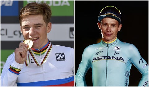 Evenepoel y Miguel Ángel López