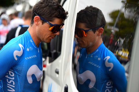 Edu Prades, ciclista del Movistar