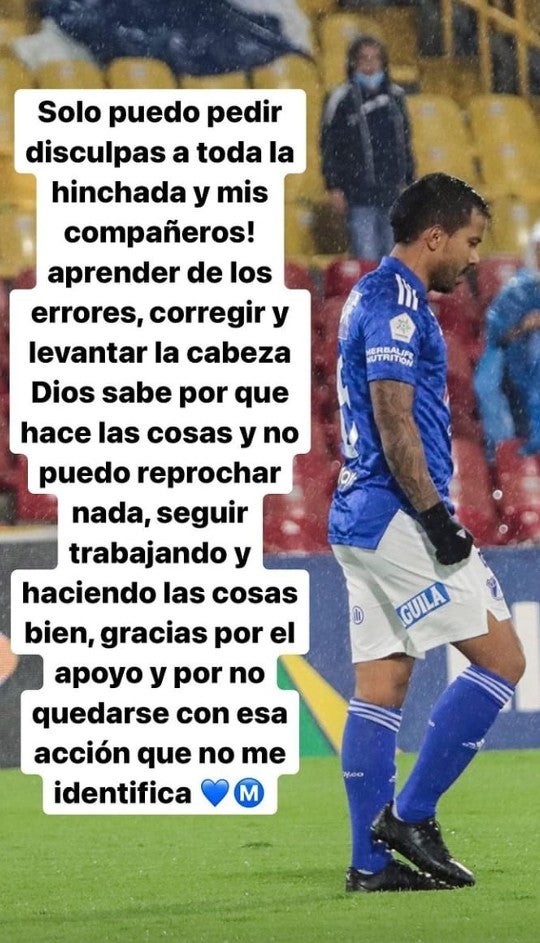 Eduardo Sosa ofreció disculpas a la hinchada de Millonarios