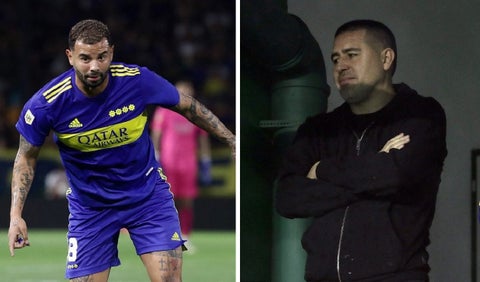 Edwin Cardona y Juan Román Riquelme
