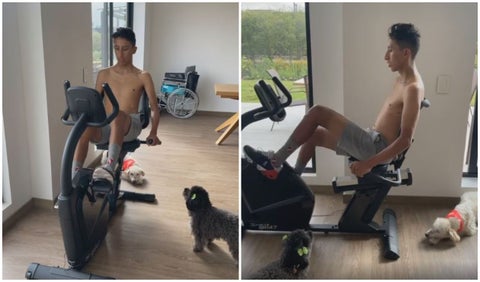 Egan Bernal en su recuperación