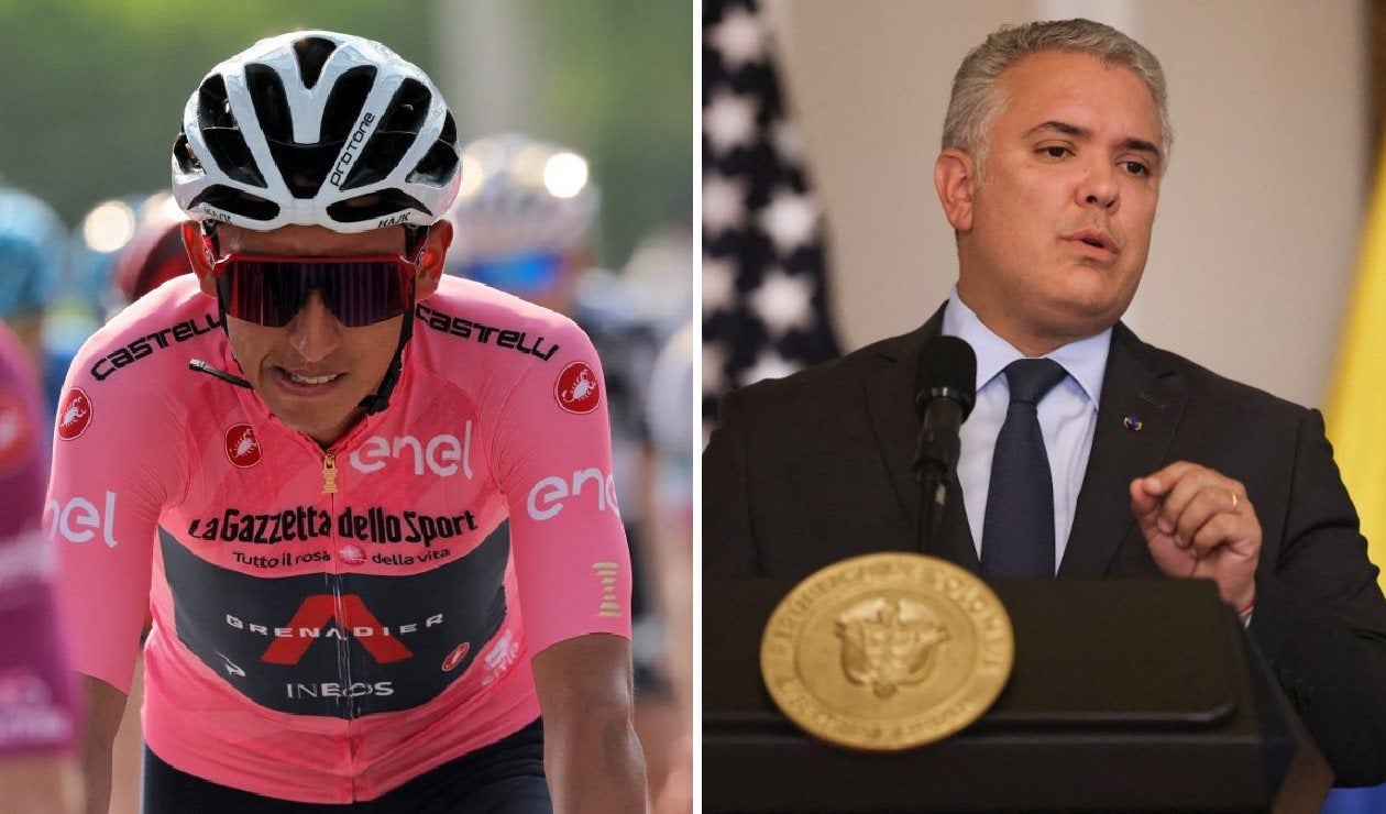 Egan Bernal e Iván Duque