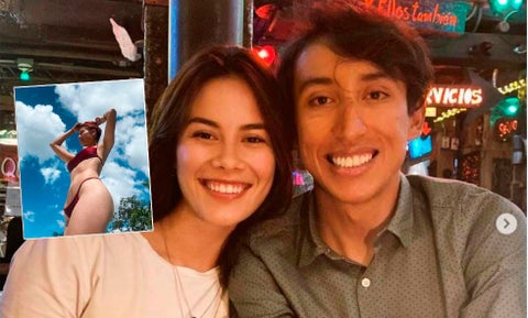 Egan Bernal, María Fernanda Motas