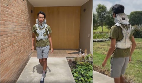 Egan Bernal vuelve a caminar tras el accidente