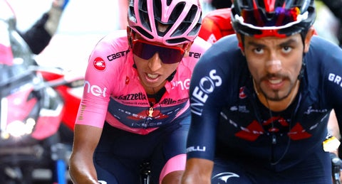 Egan Bernal y Daniel Felipe Martínez