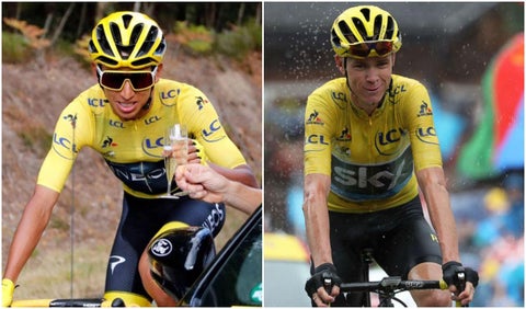 Egan Bernal y Chris Froome