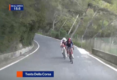 Egan Bernal en el Trofeo Laigueglia