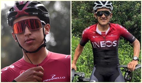 Egan Bernal y Richard Carapaz