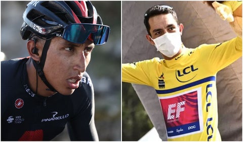 Egan Bernal y Daniel Felipe Martínez