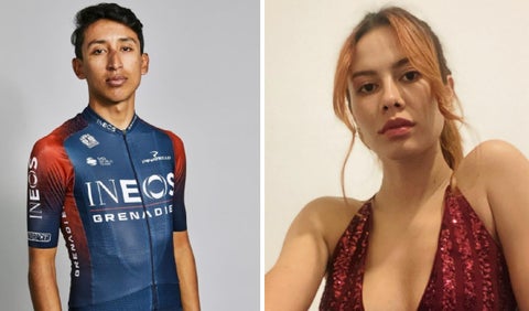 Egan Bernal y Mafe Motas