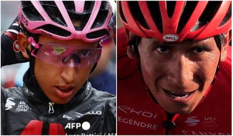 Egan Bernal y Nairo Quintana