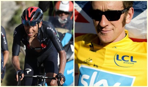 Egan Bernal y Bradley Wiggins