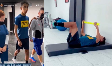 Egn Bernal comenzó a caminar tras el accidente