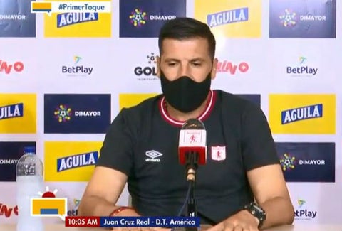 Juan Cruz Real, técnico de América de Cali