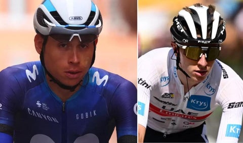 Einer Rubio y Tadej Pogacar
