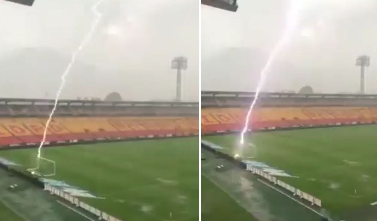 El rayo que cayó en el Estadio El Campín