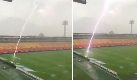 El rayo que cayó en el Estadio El Campín
