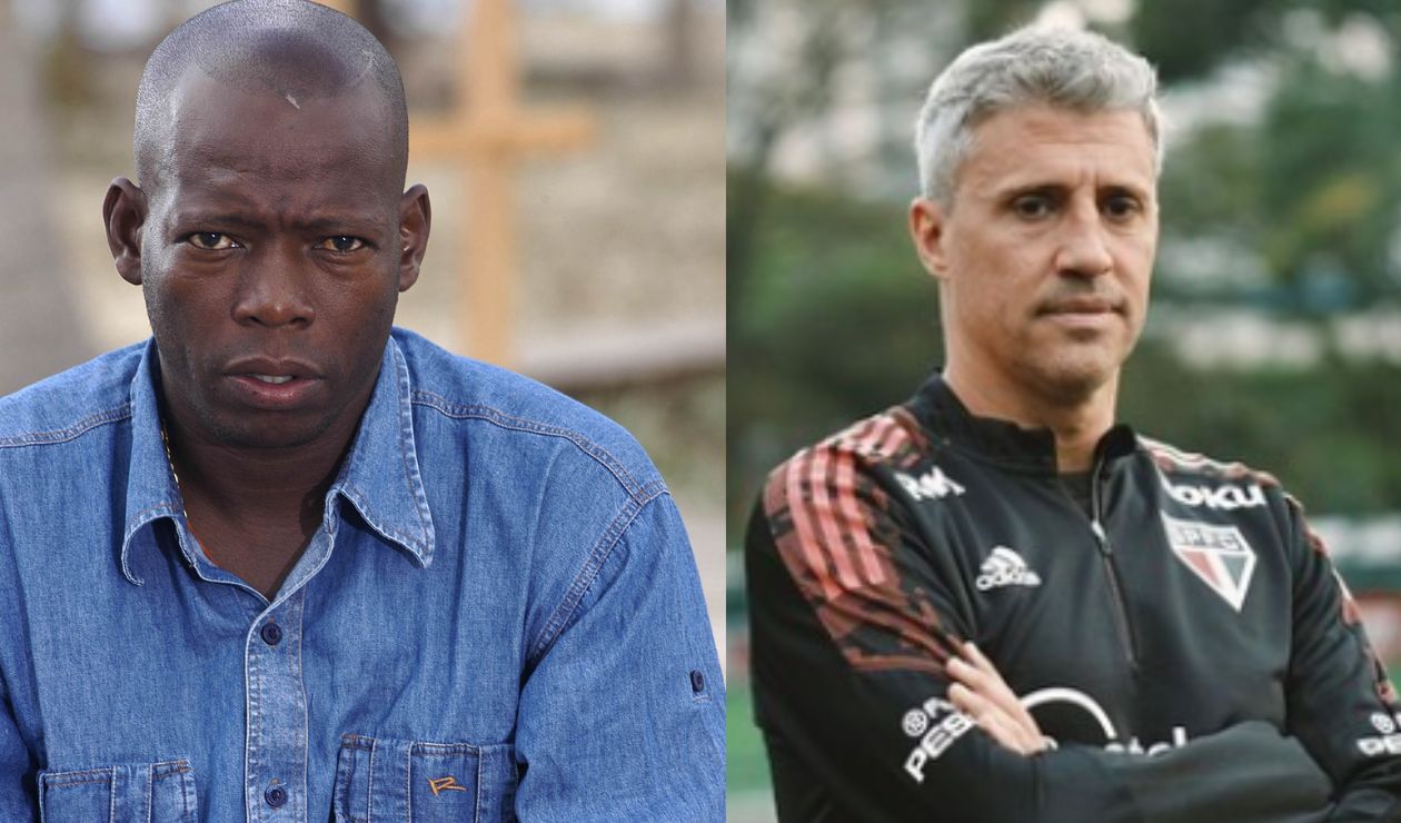 El Tino y Hernán Crespo