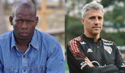 El Tino y Hernán Crespo