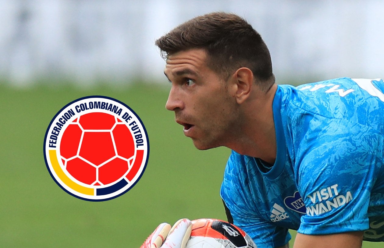 Emiliano Martínez y su emoción al conocer a referente de la Selección Colombia