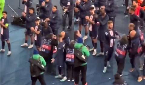 Empujón de Sergio Ramos a un fotógrafo