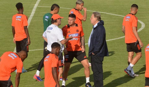 Selección Colombia entrenamiento