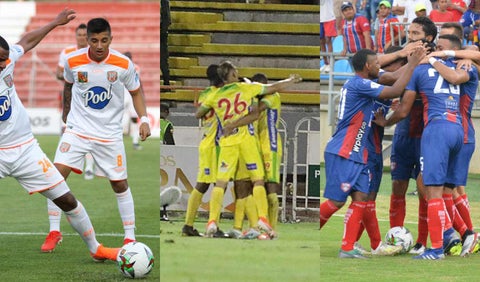 Envigado, Huila y Unión Magdalena