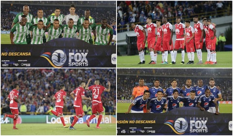Nacional, Santa Fe, América y Millonarios