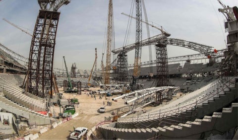 Construcción de un estadio