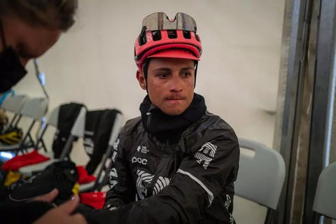 Esteban Chaves, ciclista del Education Firts en la Vuelta a España