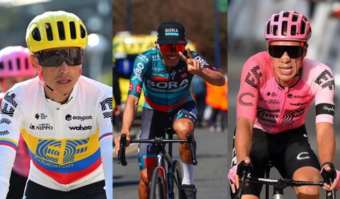 Esteban Chaves Sergio Higuita y Rigoberto Urán