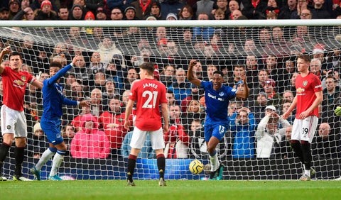 Everton, Manchester United, Premier League, Yerry Mina