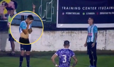 Jugador del ascenso argentino fue expulsado por orinar en la cancha