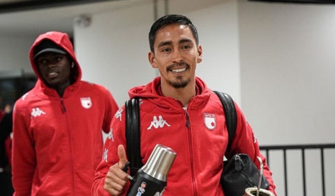 Fabián Sambueza cuando jugaba con Santa Fe