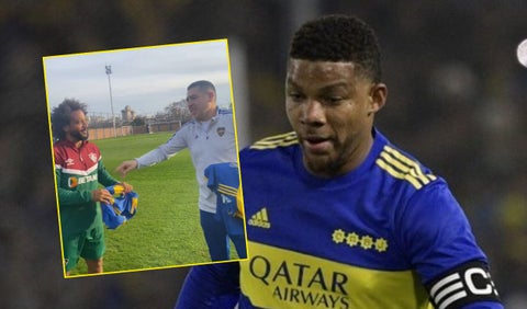 Frank Fabra, Marcelo y Juan Román Riquelme
