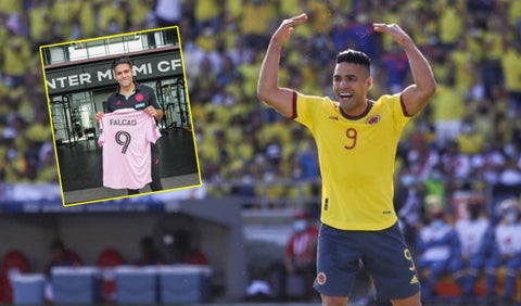 Falcao con la camiseta del Inter de MIami de la MLS